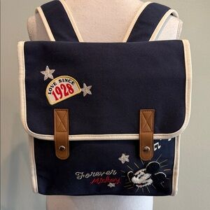 Disney Forever Mickey Navy and Brown Backpack